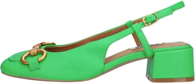 Bibi Lou Groene Sandaal met Vierkante Neus Green Dames