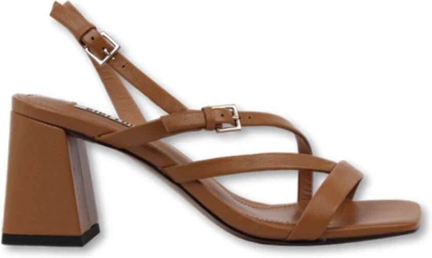 Bibi Lou Hazel Blokhak Sandalen Brown Dames