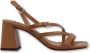 Bibi Lou Hazel Blokhak Sandalen Brown Dames - Thumbnail 1