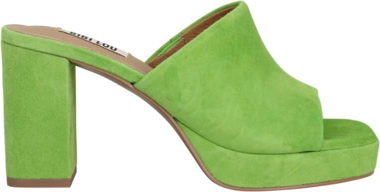 Bibi Lou Heeled Mules Groen Dames