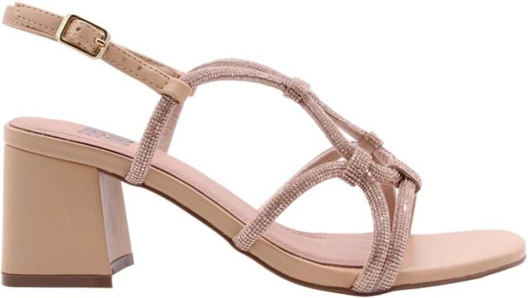 Bibi Lou Hoge hak sandalen voor modebewuste vrouwen Beige Dames