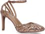 Bibi Lou Leren sandalen met kristalapplicaties Beige Dames - Thumbnail 1