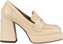 Bibi Lou Leren Sandalen met Vierkante Neusband Beige Dames - Thumbnail 1