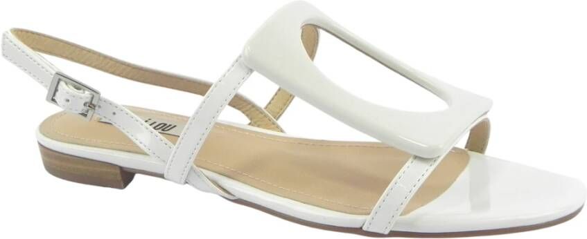 Bibi Lou Platte Sandalen Wit Dames