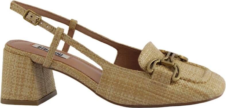 Bibi Lou Rafia Beige Stijlvolle Sandalen Beige Dames