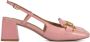 BiBi Lou Dames Pumps Damesschoenen Leer Geen hoogte 2 cm 574Z21 Roze - Thumbnail 2