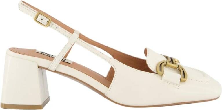 Bibi Lou Slingback Sandalen Wit White Dames