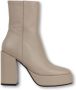 Bibi Lou Stijlvolle Velvet Pumps Beige Dames - Thumbnail 1