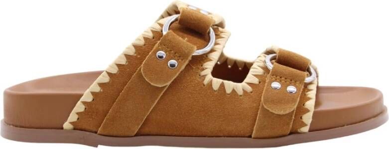 Bibi Lou Stijlvolle Zomer Slippers Brown Dames