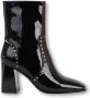 Bibi Lou Studded Zwart Leren Enkellaarsje Black Dames - Thumbnail 1