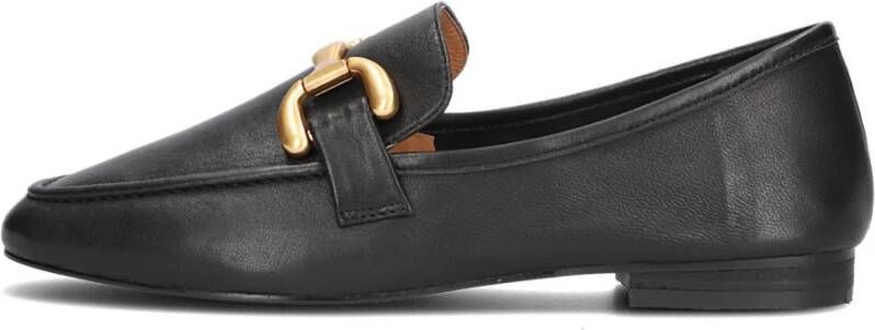 Bibi Lou Zwarte Loafer met Gouden Detail Black Dames