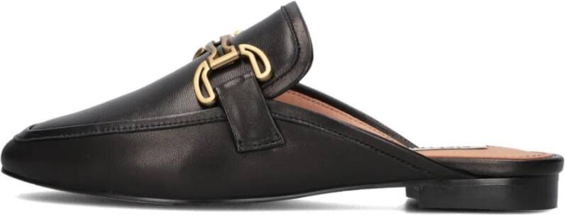 Bibi Lou Zwarte Loafers met Gouden Horsebit Black Dames