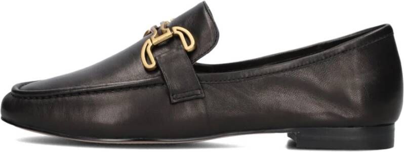 Bibi Lou Zwarte Loafers met Gouden Ketting Black Dames