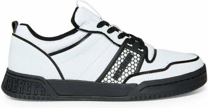 Bikkembergs Heren Sneakers Synthetisch Leer Rubberen Zool White Heren