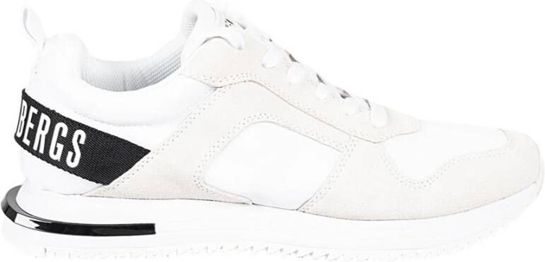 Bikkembergs Veterschoenen met logo zool White Dames