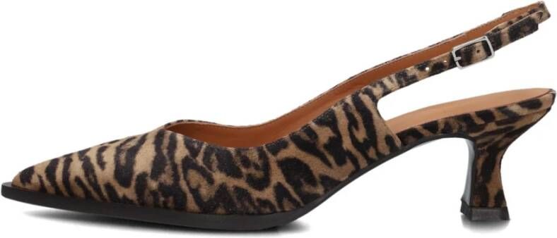 Billi Bi Bruine Suède Slingback Schoenen Brown Dames