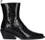 Billi Bi Zwarte enkellaarzen met city-western accenten Black Dames - Thumbnail 2