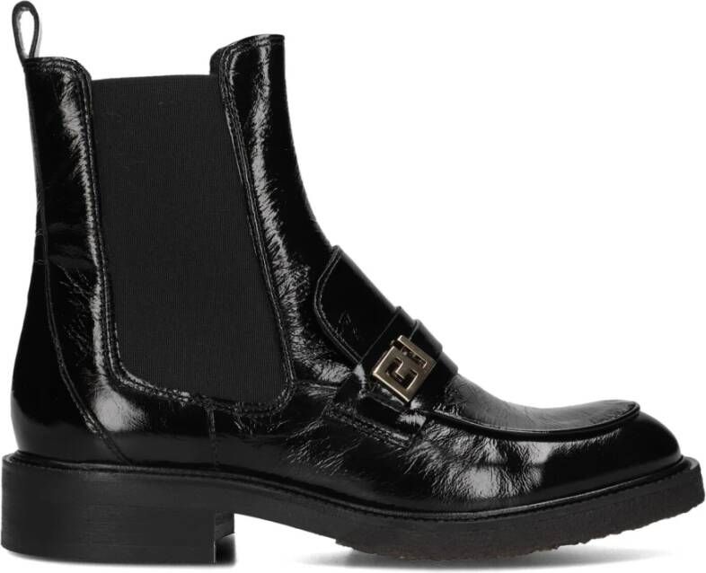 Billi Bi Zwarte Leren Chelsea Boots Black Dames