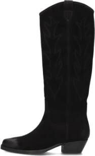 Billi Bi Zwarte Suède Cowboy Laarzen A7168 Black Dames