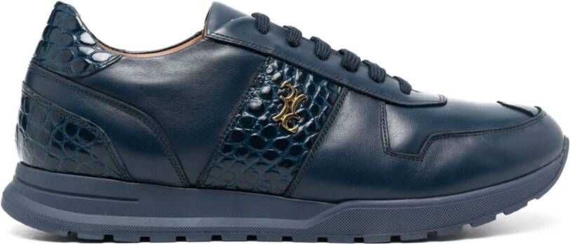 Billionaire Blauwe Lo-Top Casual Sneakers Blue Heren