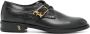 Billionaire Derby Klassieke Blauwe Leren Schoenen Black Heren - Thumbnail 1