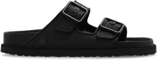 Birkenstock 1774 Arizona Raffia Pantoffels Black Dames