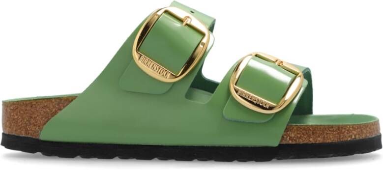 Birkenstock Arizona Big Buckle Slides Green Dames