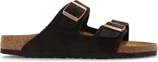 Birkenstock Arizona BS Slides Brown Heren