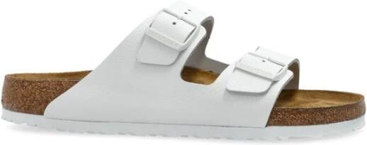 Birkenstock Arizona BS Slides White