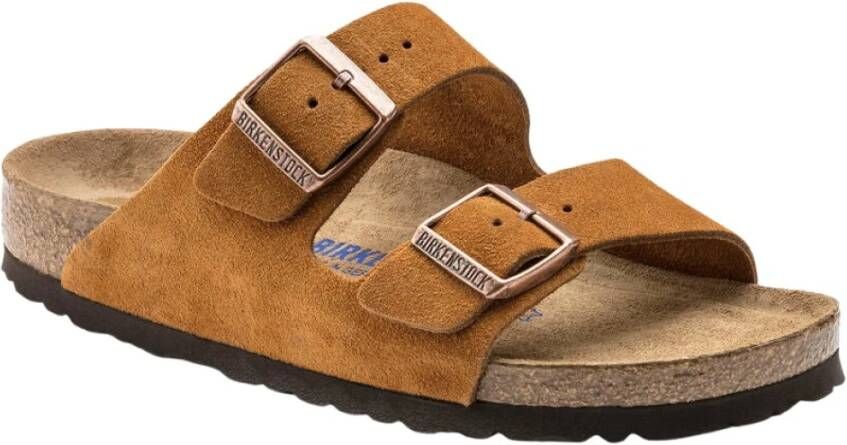 Birkenstock Arizona Mink Suède Leren Sandaal Brown Heren