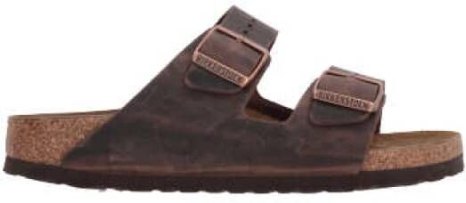 Birkenstock Arizona Oiled Leather Sandalen Brown Heren