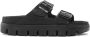 Birkenstock Zwarte Leren Verstelbare Strap Sandalen Black Dames - Thumbnail 5