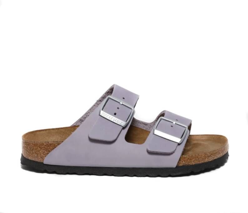 Birkenstock Arizona Sandal met Verstelbare Riemen Purple Dames