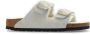 Birkenstock Shearling Straps Sandalen in Antiek Wit White Dames - Thumbnail 6