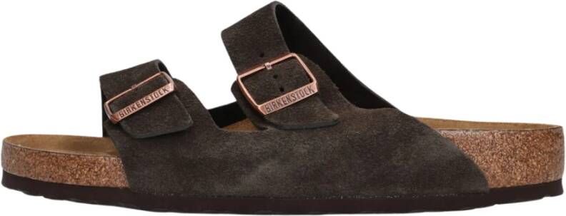 Birkenstock Arizona Sue Sliders Brown Heren