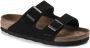 Birkenstock Arizona Suède Sandaal Zwart Heren - Thumbnail 1