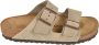 Birkenstock Arizona Suède Slippers Beige Unisex - Thumbnail 1