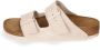 Birkenstock Arizona Antique White Suede Leren Sandalen Beige - Thumbnail 45