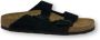 Birkenstock Suede Herfst Winter Slippers Black - Thumbnail 13