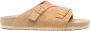 Birkenstock Beige Suède Pantoffels Zürich Stijl Beige - Thumbnail 1