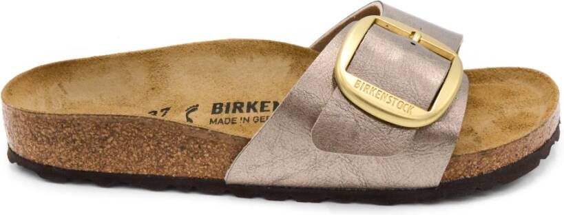 Birkenstock Beige Madrid Big Buckle Sandalen Beige Dames