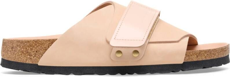 Birkenstock Beige Nubuck Kyoto Sandaal Damesschoenen Beige Dames