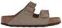 Birkenstock Beige Suède Platte Sandalen Beige Dames - Thumbnail 1