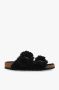 Birkenstock Arizona Bb Shearling Teddy Black Laf Schwarz Schoenmaat 38 Slides 1023105 - Thumbnail 7