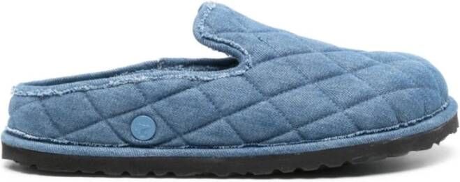 Birkenstock Blauwe Denim Gewatteerde Instap Sandalen Blue Dames