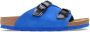 Birkenstock Blauwe Suède Leren Casual Sandaal Blue Heren - Thumbnail 1