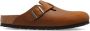 Birkenstock Klassieke Lederen Clog Brown - Thumbnail 1