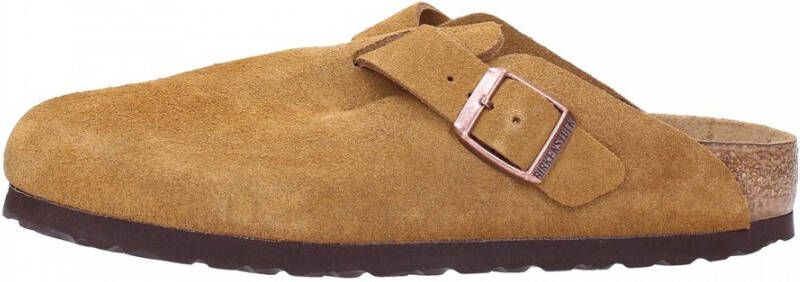 Birkenstock Boston BS Sliders Bruin Dames