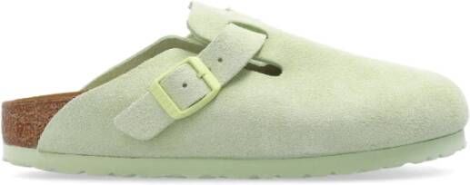 Birkenstock Fluorescerende Groene Suède Muiltjes Green Heren