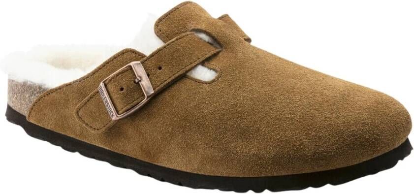 Birkenstock Boston Shearling Klompen Brown Dames